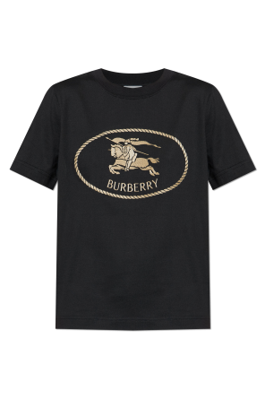 Beige T-shirt with logo Burberry - Vitkac Australia